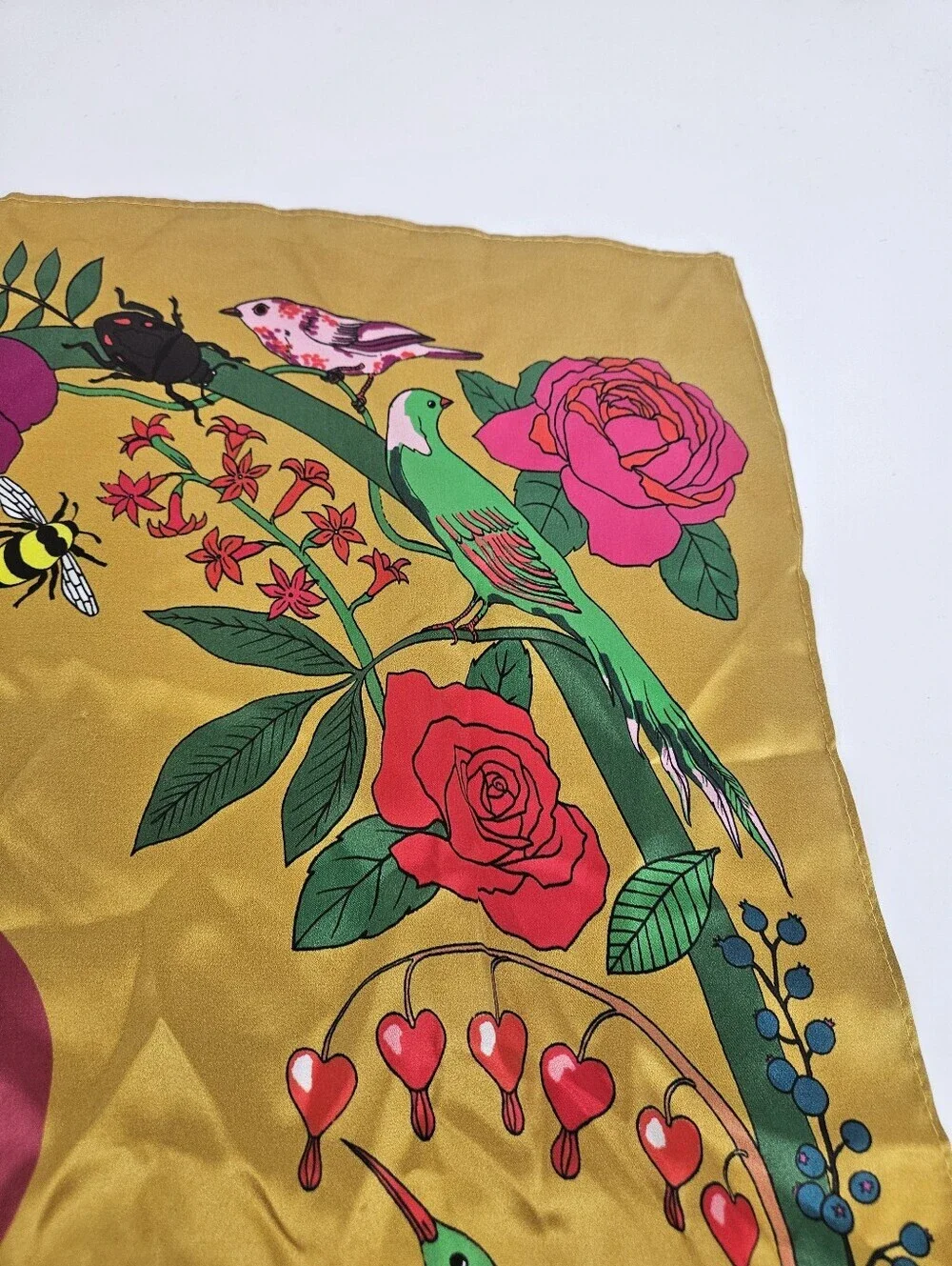 Anthropologie X Karen Mabon Silk Floral Print 